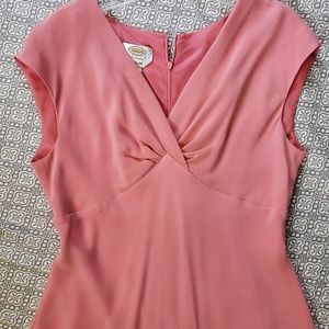 Talbots Pretty in Pink Silk Dress